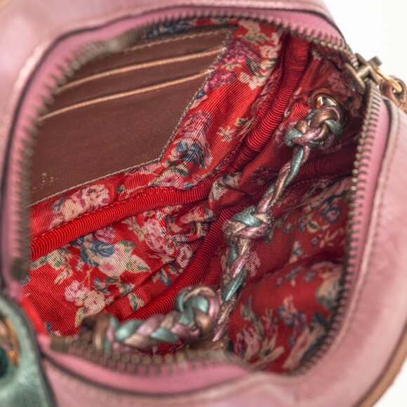 Gucci Zumi Pink & Blue Laminated Leather Quilted Mini Bag - Picture 10 of 12